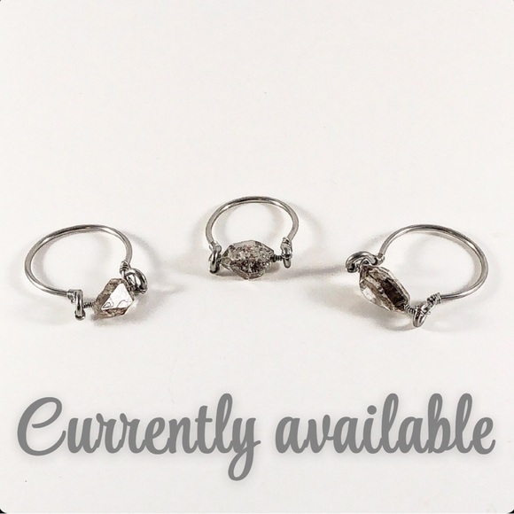 Custom Herkimer Diamond Ring Post - Picture 2 of 10